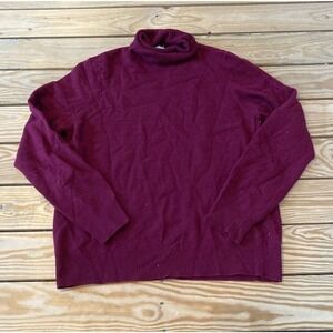 Dalkeith Cashmere Turtleneck Sweater Size Large Women’s Red